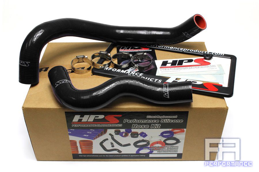 HPS Reinforced Silicone Radiator Coolant Hose For 07-08 350Z Z33 VQ35HR Black
