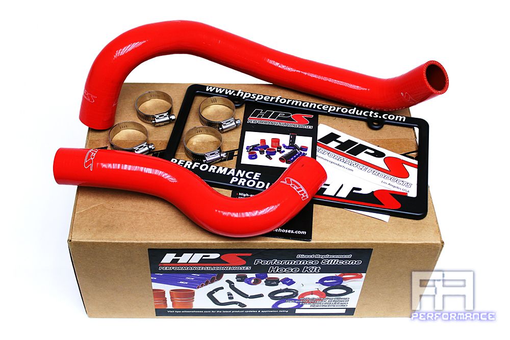 HPS Reinforced Silicone Radiator Coolant Hose Kit For 07-08 350Z Z33 VQ35HR Red