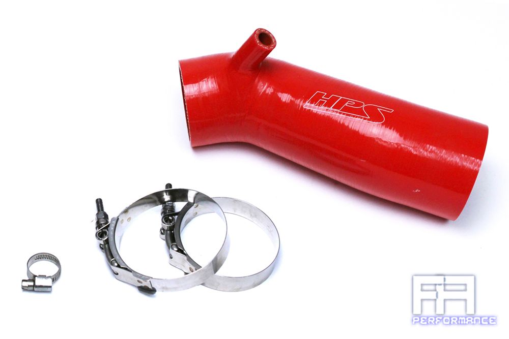 HPS Reinforced Silicone Post MAF Air Intake Hose Tube For 13-16 Accord 2.4L Red
