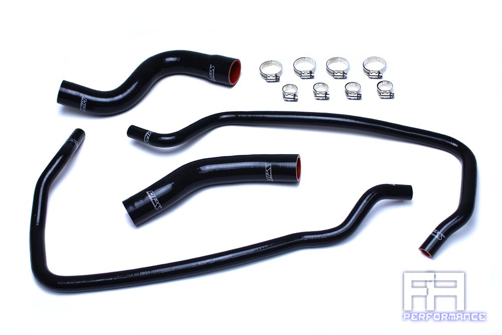 HPS Silicone Radiator + Heater Hose Kit For 01-04 Grand Cherokee WJ 4.7L Black