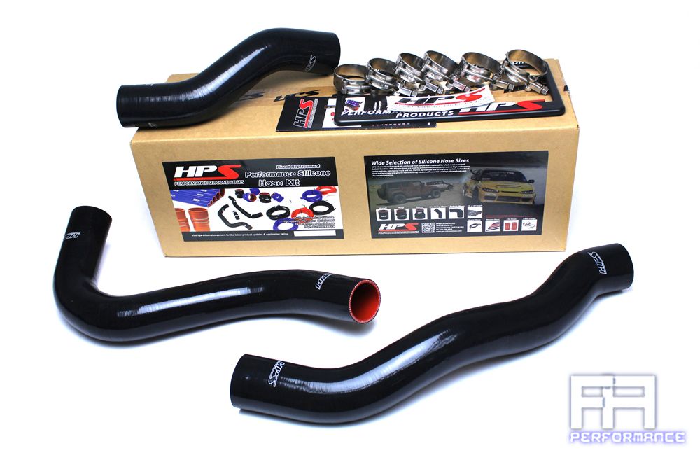HPS Silicone Radiator Hose For 08-10 F250 F350 F450 Superduty 6.4L Diesel Black
