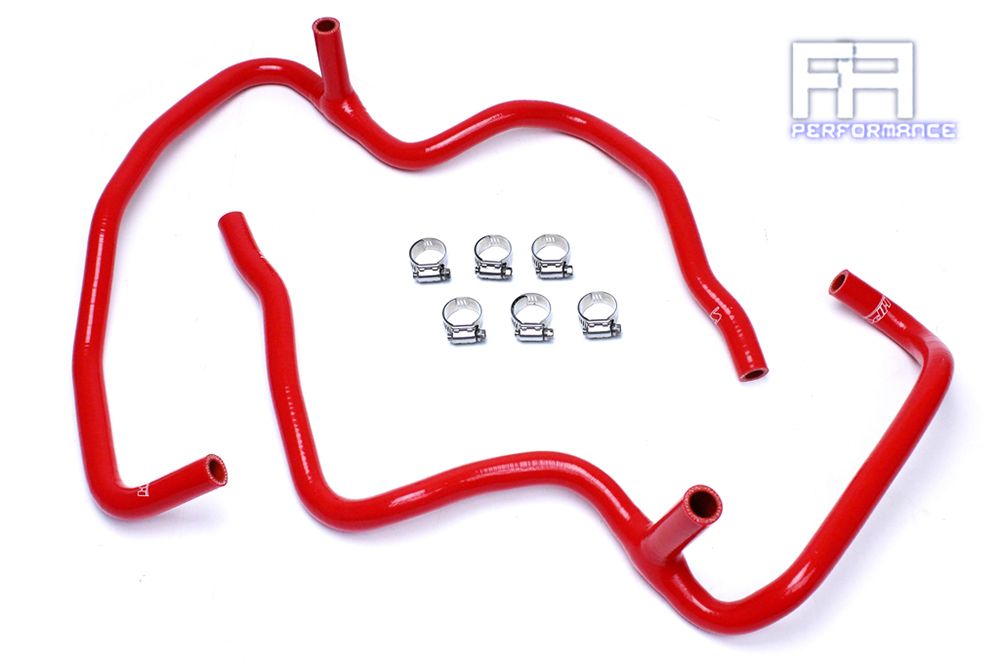 HPS Silicone Heater Hose Kit For 08-10 Grand Cherokee SRT8 6.1L V8 w/o RCC - Red