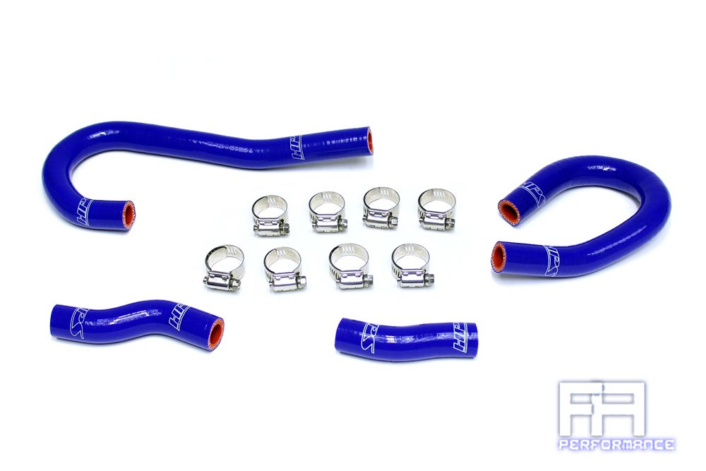 HPS Silicone Heater Hose Coolant Kit For 12-15 Grand Cherokee WK2 SRT8 6.4L Blue