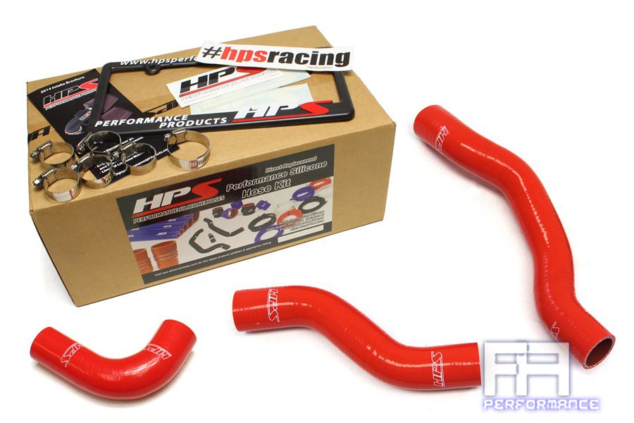 HPS Silicone Radiator Hose for Toyota 89-95 4Runner Pickup 2.4L 22R-E EFI - Red