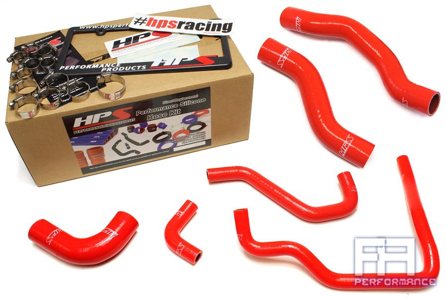 HPS Silicone Radiator + Heater Hose For Toyota 89-95 4Runner Pickup 2.4L LHD Red