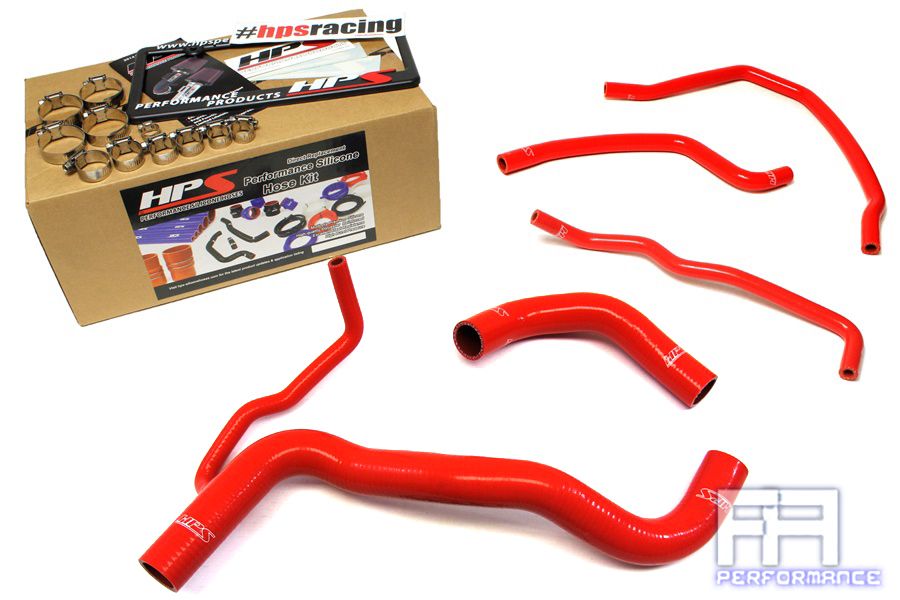 HPS Silicone Radiator Hose w/ Water Coolant bypass For Scion 11-15 tC 2.5L Red