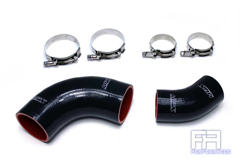 HPS Silicone Intercooler Hose For Mazda 07-10 CX7 CX-7 2.3 2.3L Turbo MZR Black