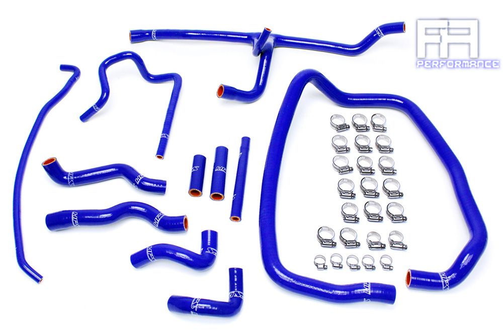 HPS Silicone Heater Coolant Hose Kit For BMW 96-99 E36 M3 3.2L *LHD only* - Blue