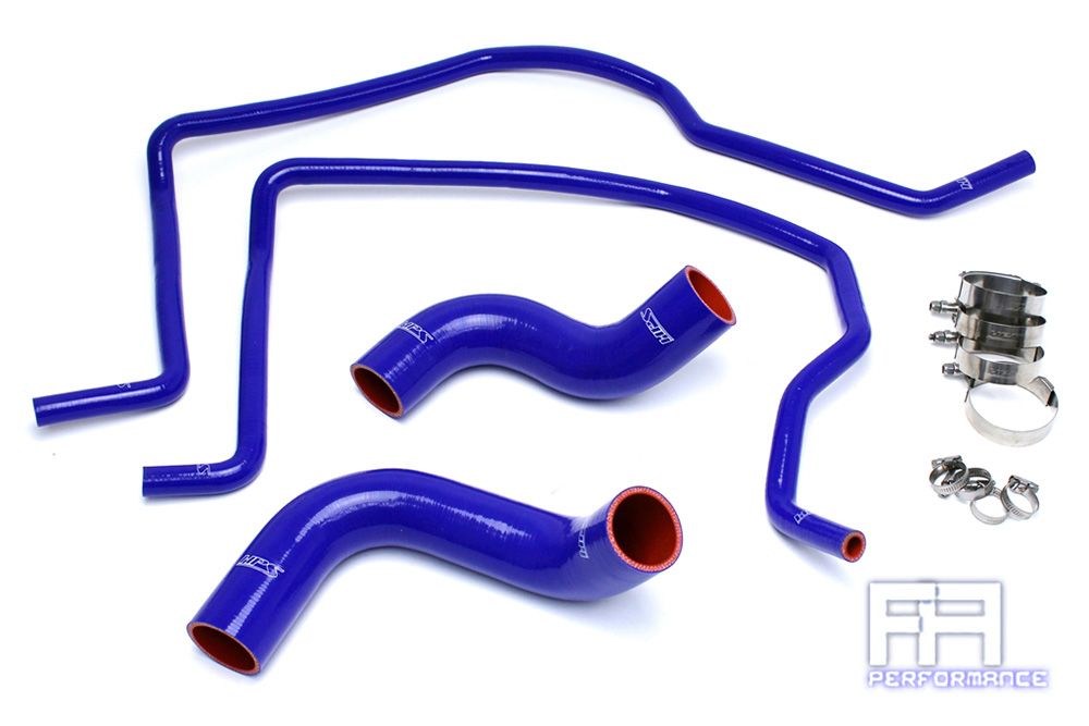 HPS Silicone Radiator + Coolant Heater Hose For 04-06 Ram 1500 SRT-10 8.3L Blue