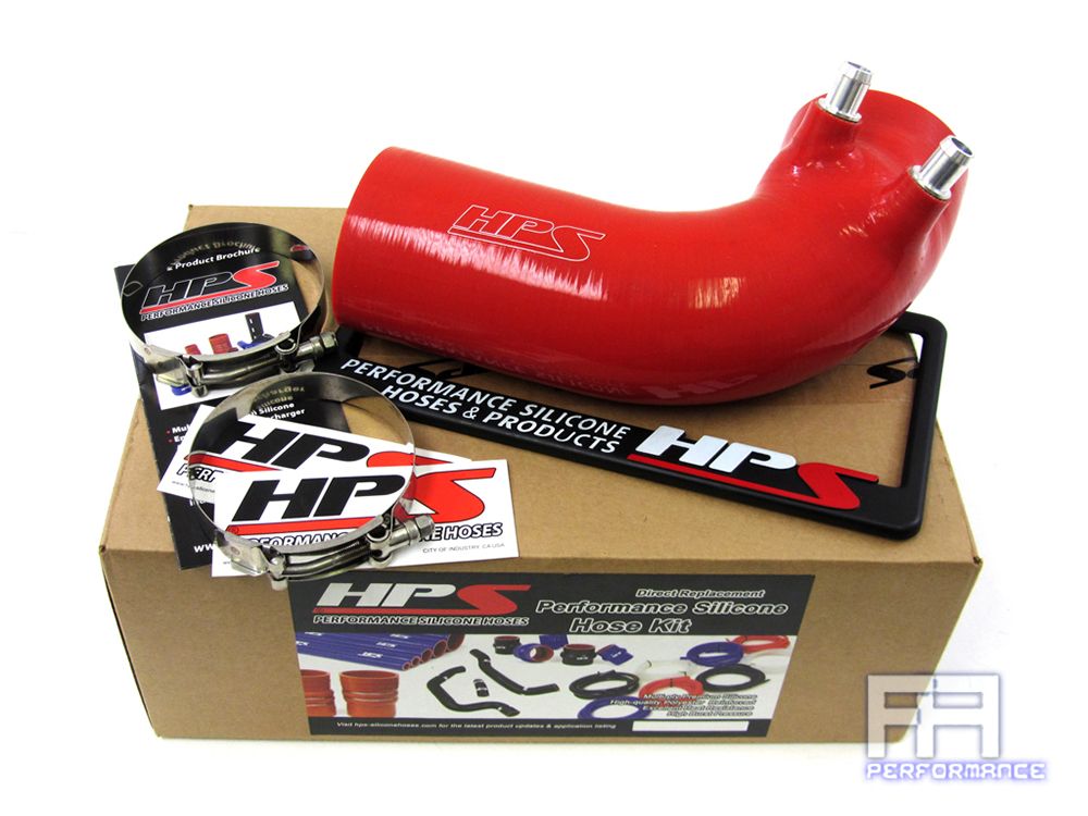 HPS Silicone Post MAF Air Intake Hose For 15-16 RCF RC F 16 GSF GS F V8 5.0L Red