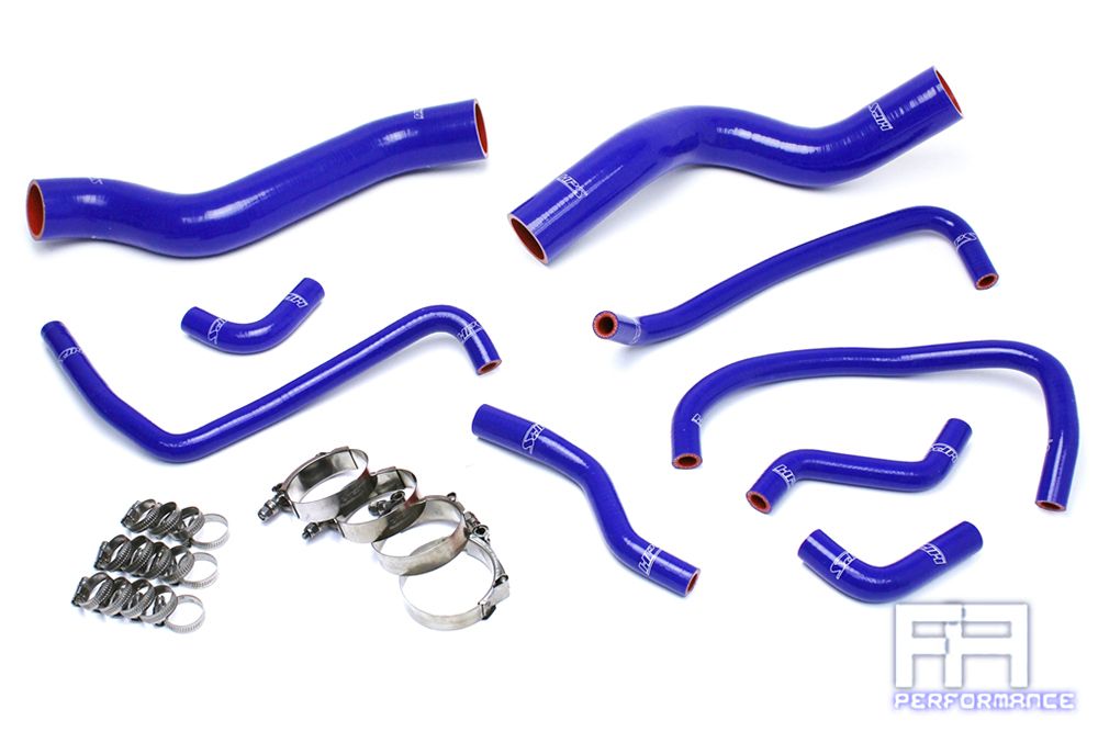 HPS Silicone Radiator Coolant + Heater Hose Kit For 13-14 Viper SRT-10 8.4L Blue