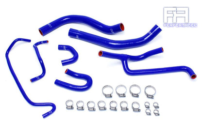 HPS Reinforced Silicone Radiator+Heater Hose For Ford 15-16 Mustang 3.7L V6 Blue