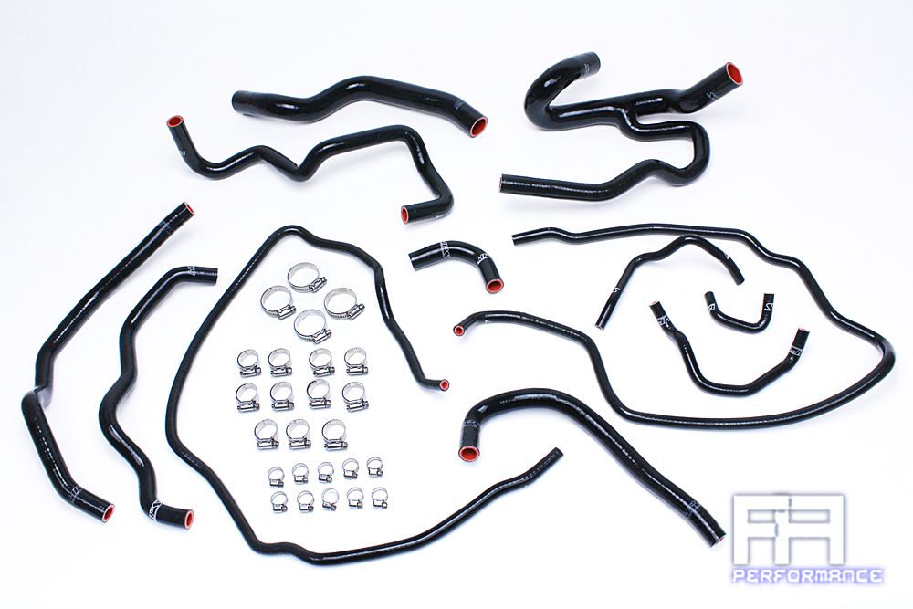 HPS Silicone Radiator + Heater Hose For 07-09 Mazdaspeed 3 Mazdaspeed3 2.3 Black
