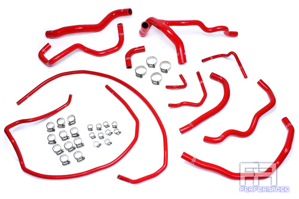 HPS Silicone Radiator + Heater Hose For 10-13 Mazdaspeed 3 Mazdaspeed3 2.3L Red