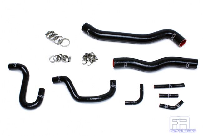 HPS Silicone Radiator Heater Hose Kit For 12-16 Genesis Coupe 3.8L V6 LHD Black