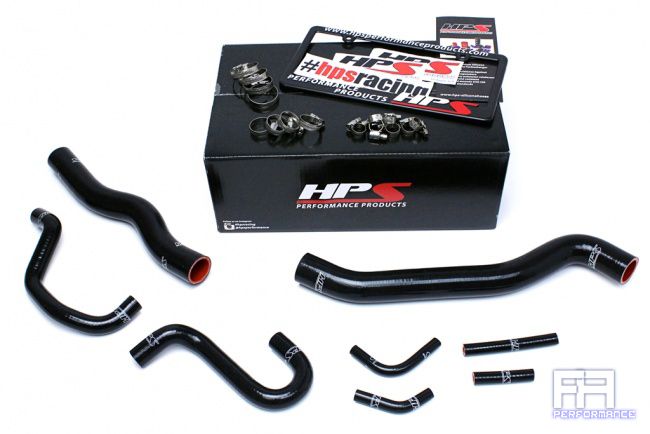 HPS Silicone Radiator Heater Hose Kit For 12-16 Genesis Coupe 3.8L V6 LHD Black