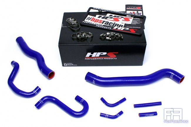 HPS Silicone Radiator Heater Hose Kit For 12-16 Genesis Coupe 3.8L V6 LHD Blue