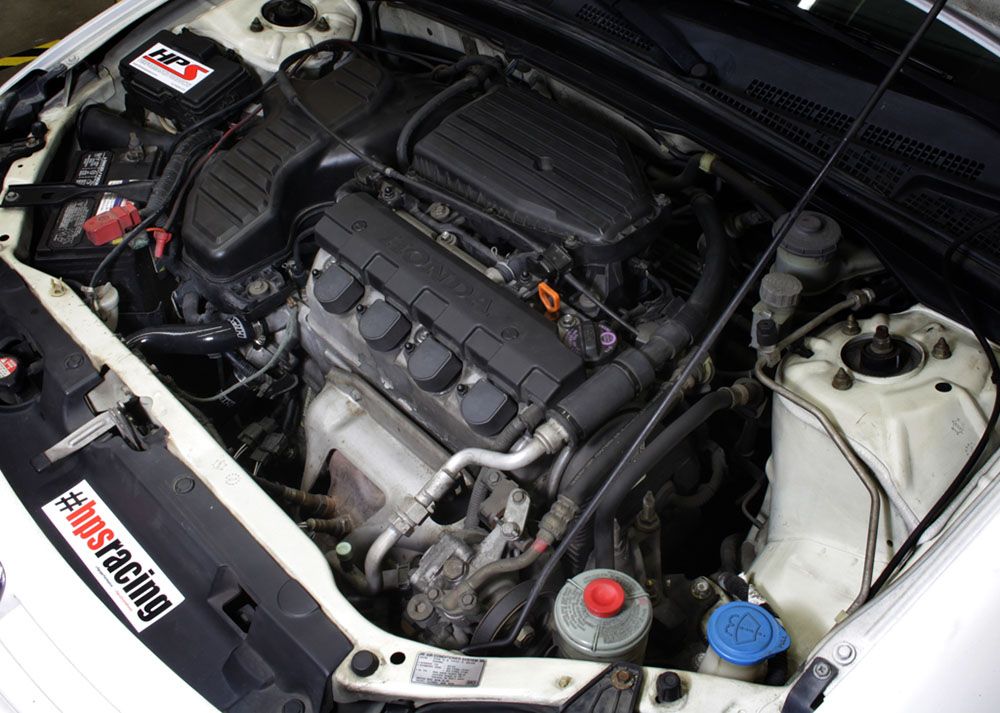 HPS Silicone Radiator Coolant Hose Kit For 01-05 Civic 1.7L Manual Trans Black
