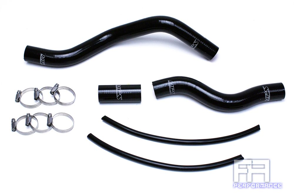 HPS Silicone Radiator Coolant Hose For Honda 01-05 Civic 1.7L Auto Trans Black