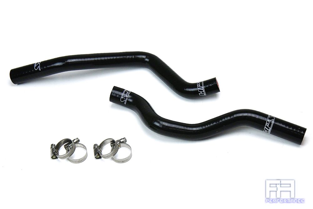 HPS Silicone Heater Coolant Hose Kit For 08-17 Lancer 2.0L 2.4L Non Turbo Black