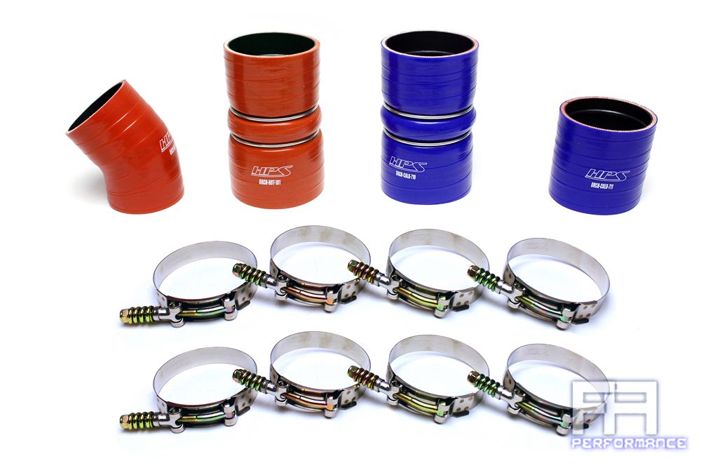 HPS Silicone Intercooler Hose Boots Kit For 03-04 F250 F350 F450 Superduty 6.0L