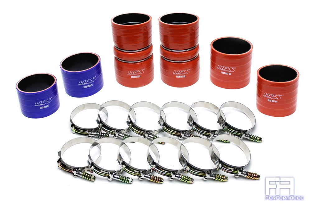 HPS Silicone Intercooler Hose Boots Kit For 99-03 F250 F350 F450 Superduty 7.3L