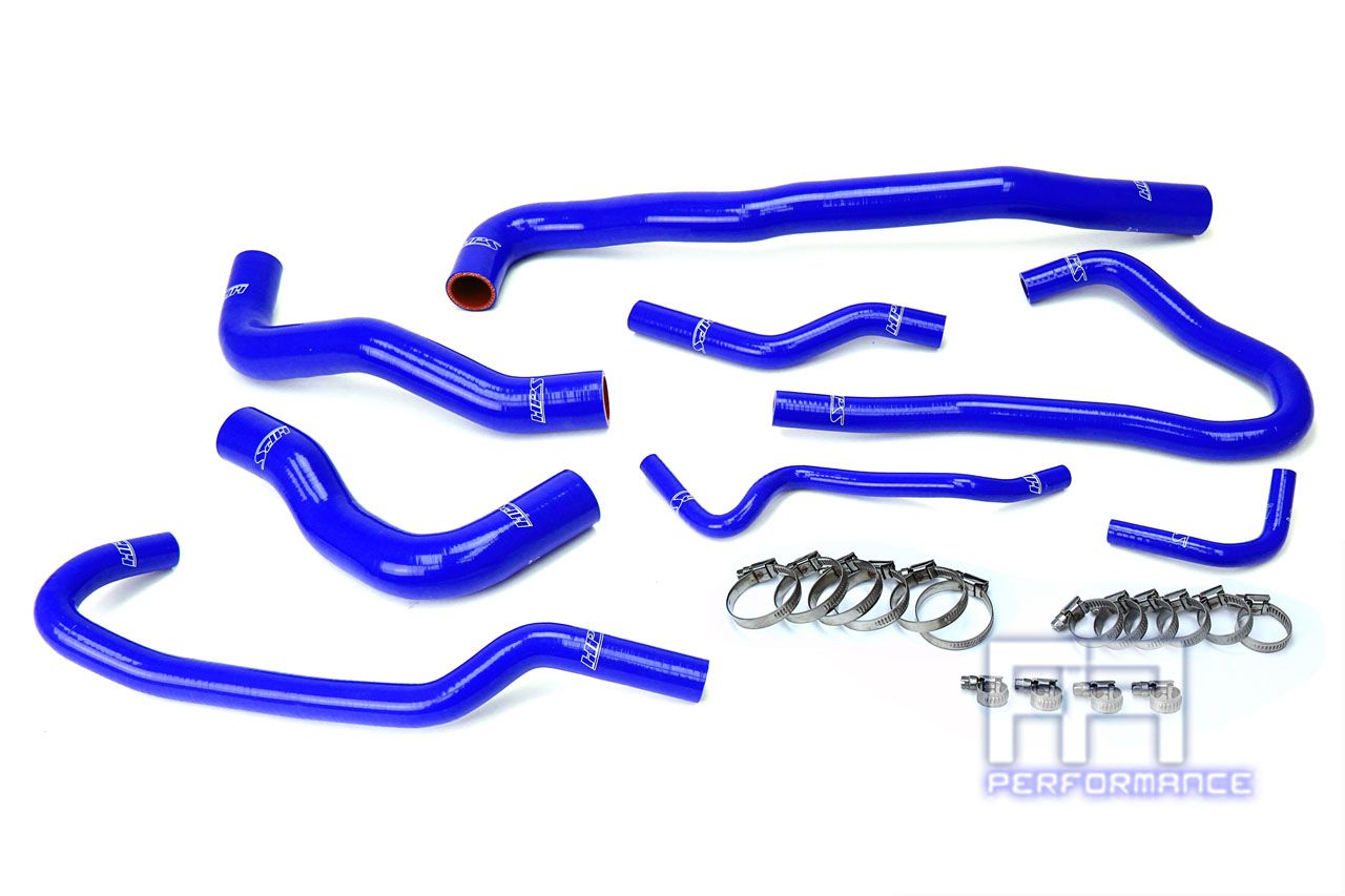 HPS Silicone Radiator + Heater Hose Kit For Mazda 16-17 MX-5 Miata ND 2.0L Blue