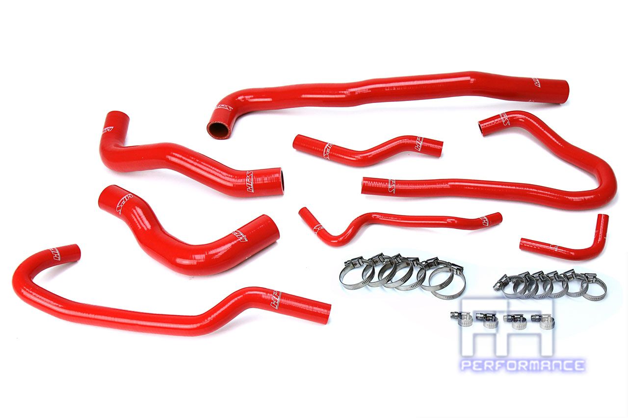 HPS Silicone Radiator + Heater Hose Kit For Mazda 16-17 MX-5 Miata ND 2.0L Red