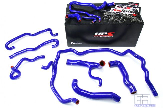 HPS Reinforced Silicone Radiator Heater Hose Kit For BMW 04-05 530i E60 LHD Blue