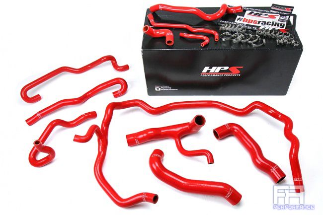 HPS Reinforced Silicone Radiator Heater Hose Kit For BMW 04-05 530i E60 LHD Red