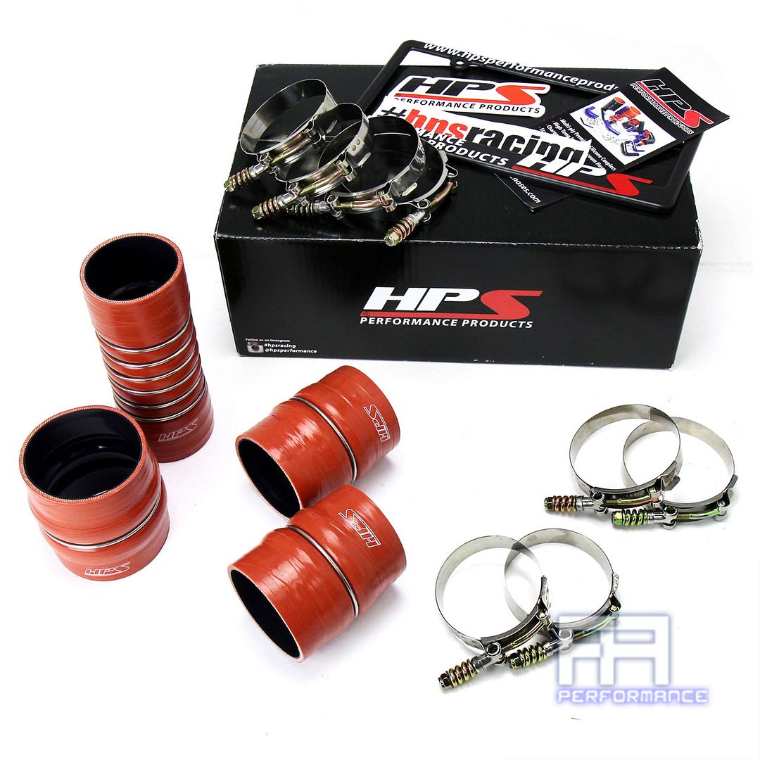 HPS Silicone Intercooler Hose Boots Kit For 07-10 Ram Pickup 6.7L Cummins Diesel