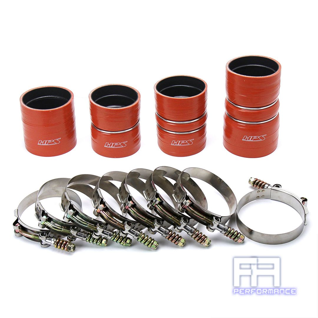 HPS Silicone Intercooler Hose For 08-10 Ford F250 F350 F450 F550 Superduty 6.4L
