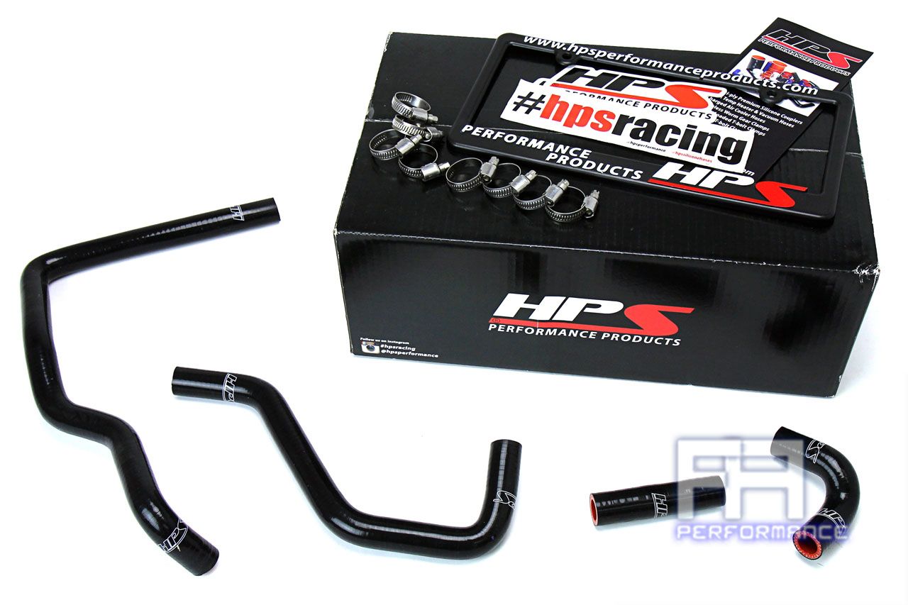 HPS Silicone Heater Hose Kit For Toyota 84-88 Pickup 4Runner 22RE 2.4L LHD Black