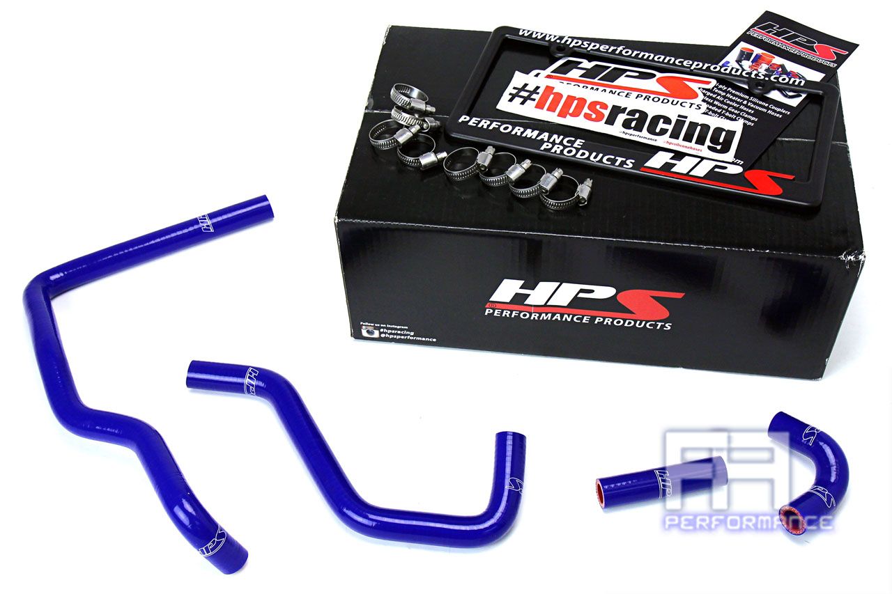 HPS Silicone Heater Hose Kit For Toyota 84-88 Pickup 4Runner 22RE 2.4L LHD Blue