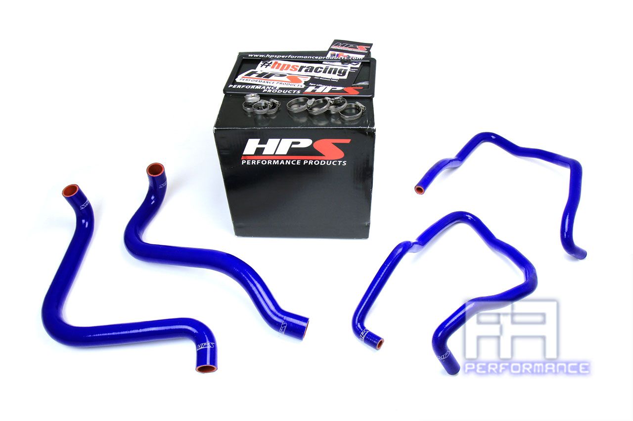 HPS Silicone Radiator + Heater Hose For Jeep 03-06 Wrangler TJ SE 2.4L LHD Blue