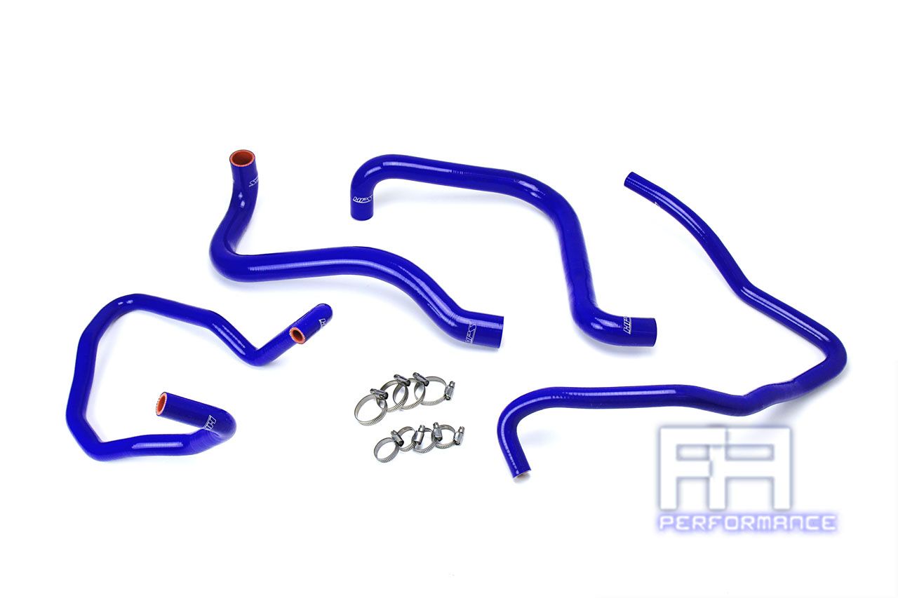 HPS Silicone Radiator + Heater Hose For Jeep 03-06 Wrangler TJ SE 2.4L LHD Blue