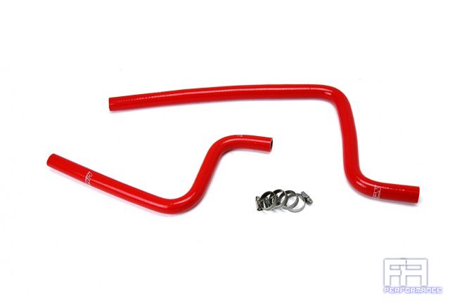 HPS Reinforced Silicone Heater Hose Kit For Jeep 97-02 Wrangler TJ 2.5L Red