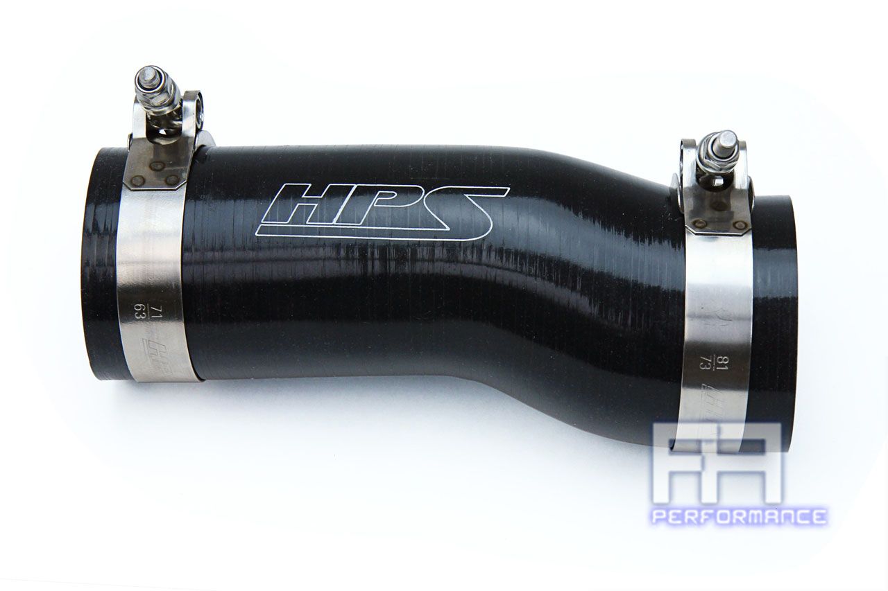 HPS Silicone Air Intake Hose For Honda 16-18 Civic, 17-18 Si 1.5L Turbo Black