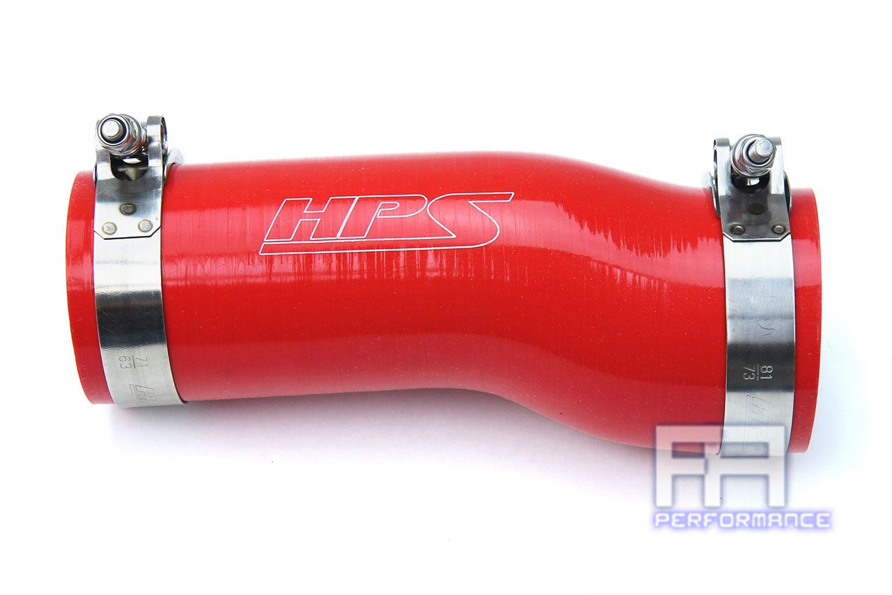 HPS Silicone Post MAF Air Intake Hose For 16-18 Civic, 17-18 Si 1.5L Turbo Red
