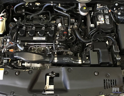 HPS Silicone Post MAF Air Intake Hose For 16-18 Civic, 17-18 Si 1.5L Turbo Red