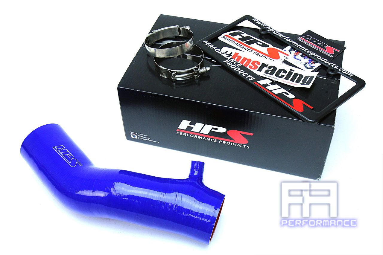 HPS Silicone Post MAF Air Intake Hose Kit For Toyota 16-18 Tacoma 3.5L V6 - Blue