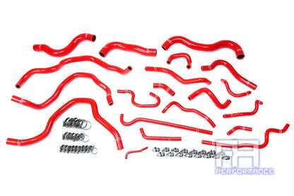 HPS Silicone Radiator + Heater Coolant Hose For 16-18 Civic 2.0L Non Turbo Red