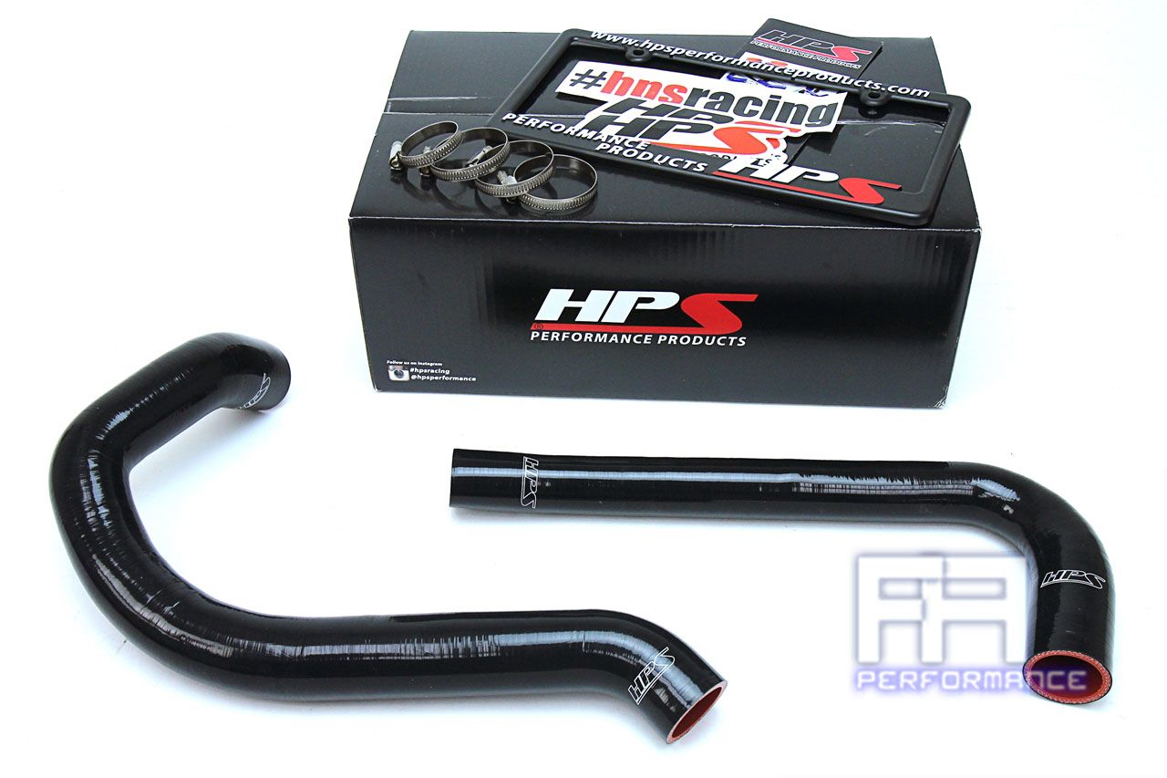 HPS Reinforced Silicone Radiator Hose Kit For Jeep 87-95 Wrangler YJ 2.5L Black