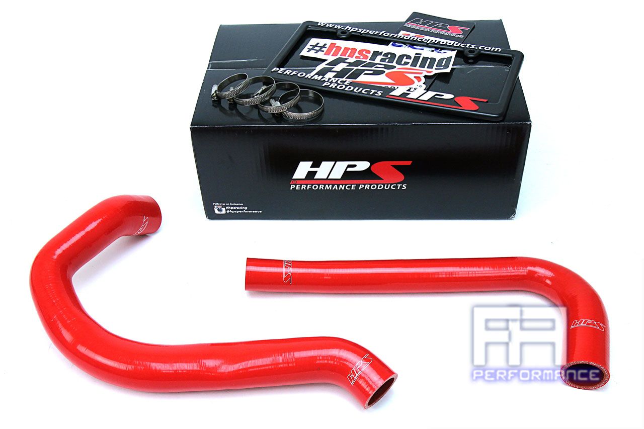 HPS Reinforced Silicone Radiator Hose Kit For Jeep 87-95 Wrangler YJ 2.5L Red
