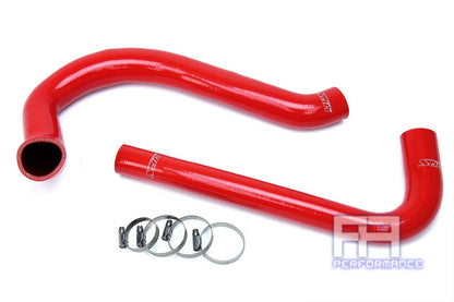 HPS Reinforced Silicone Radiator Hose Kit For Jeep 87-95 Wrangler YJ 2.5L Red