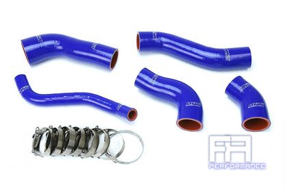 HPS Reinforced Silicone Intercooler Hose Kit For 13-17 Veloster 1.6L Turbo Blue