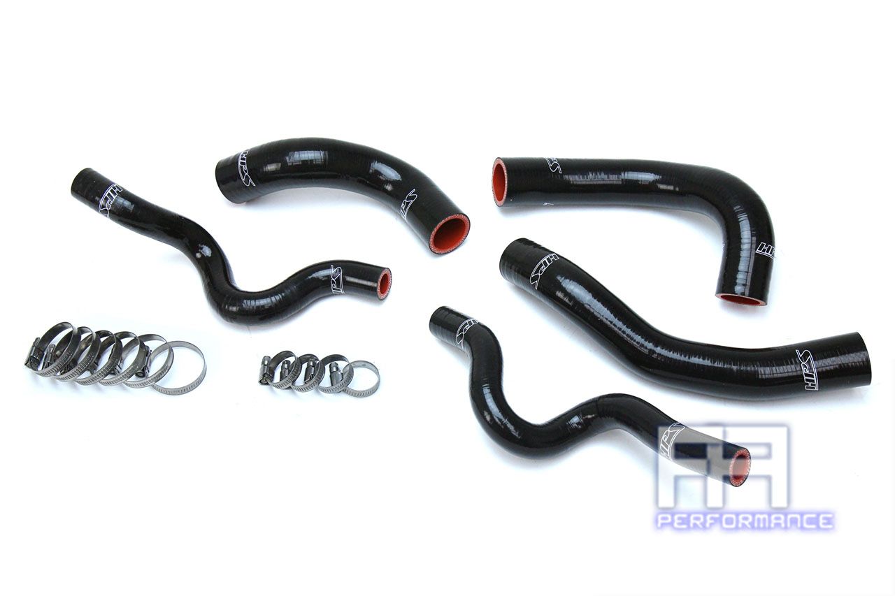 HPS Reinforced Silicone Radiator Hose Kit For 13-17 Veloster 1.6L Turbo Black