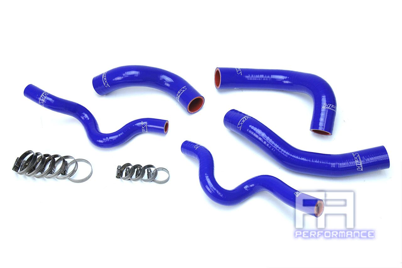 HPS Reinforced Silicone Radiator Hose Kit For 13-17 Veloster 1.6L Turbo Blue