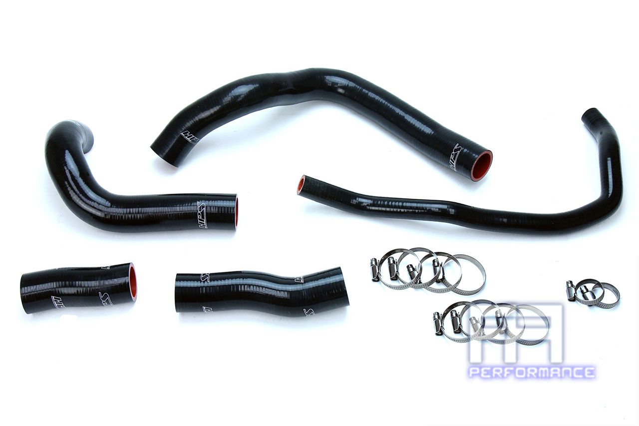HPS Silicone Radiator Hose Kit For 16-17 RC RC200t GS GS200t 2.0L Turbo Black