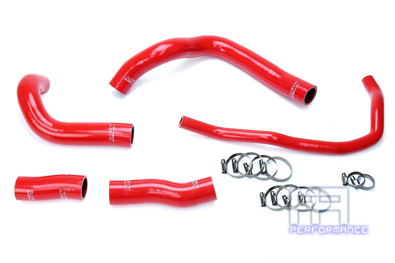 HPS Silicone Radiator Hose Kit For 16-17 RC RC200t GS GS200t 2.0L Turbo Red